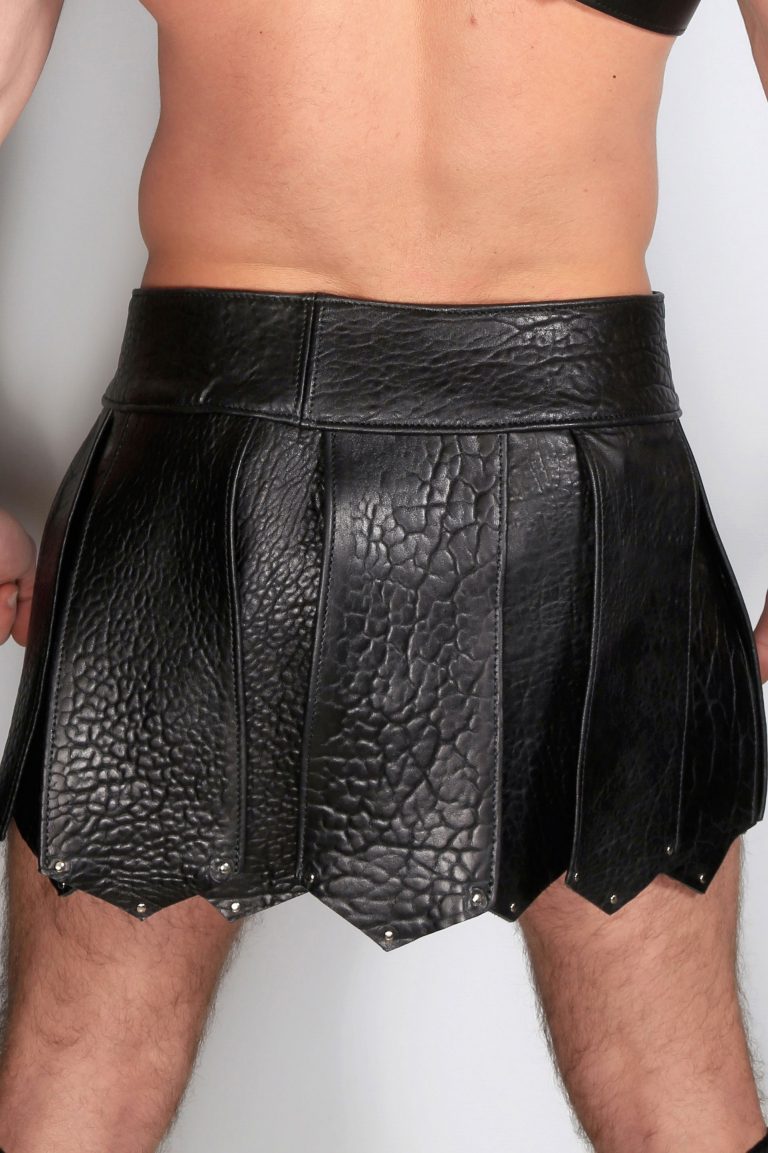 Kristen Bjorn Gay Leather Kilt