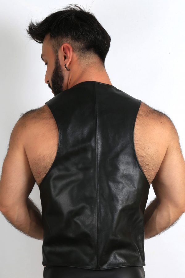 Kristen Bjorn Gay Leather Vest with Kike Gil